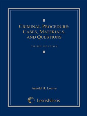 cover image of Criminal Procedure
